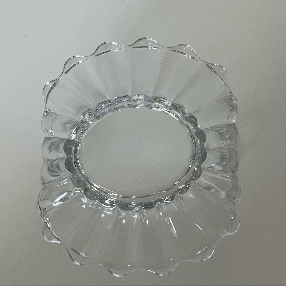 Heisay Vintage Crystolite Handled Snack / Trinket Dish 1937-1957 - Picture 5 of 6